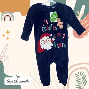 Tex 18 month fleece Christmas Suit